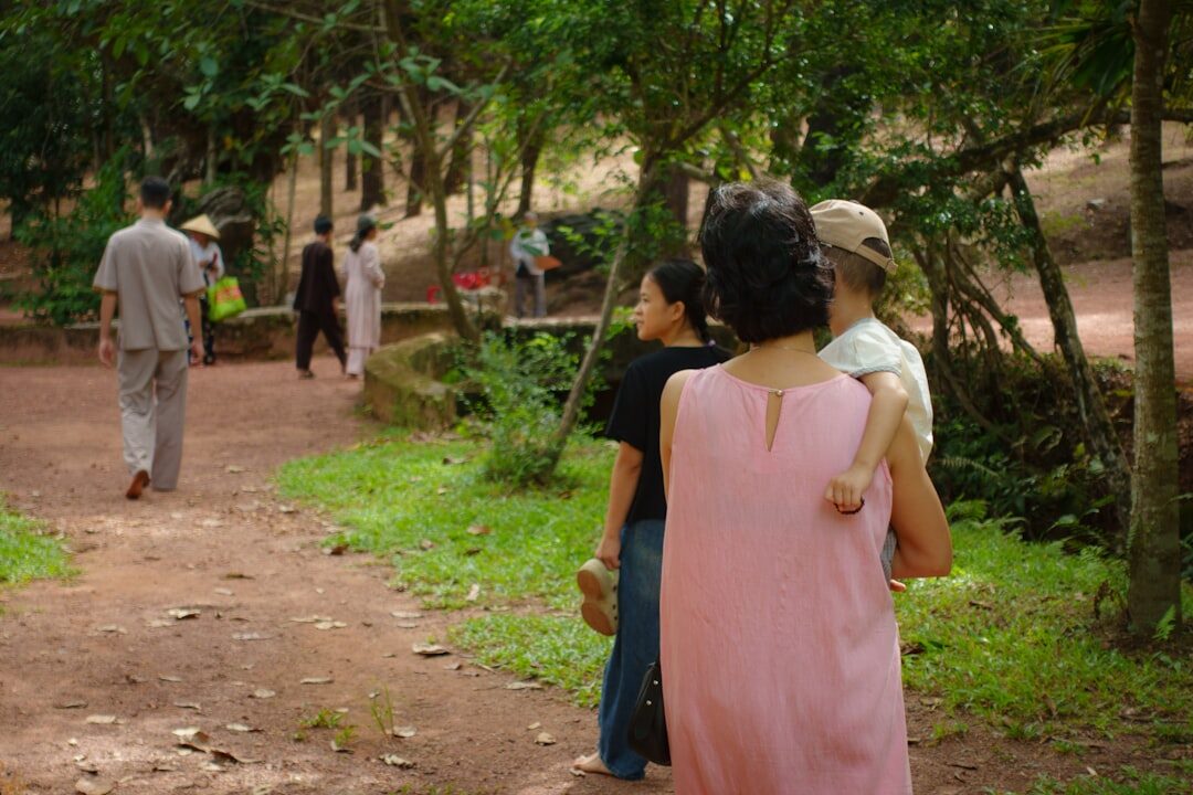 group of locals gathering outdoors
